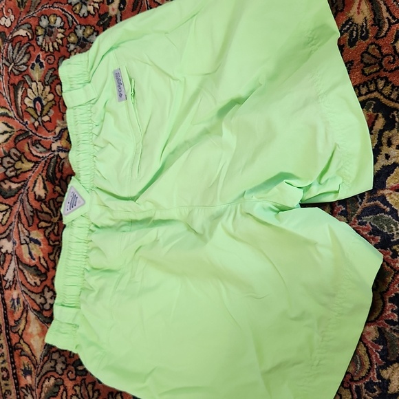 Columbia PFG Quick Dry Shorts Neon Green M 5L - Picture 4 of 11